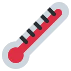 Emoji Termómetro en Twitter / X