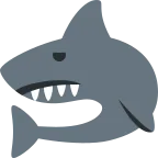 Shark emoji on Twitter / X