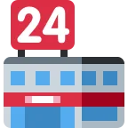 Convenience Store emoji on Twitter / X