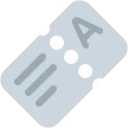 Ticket emoji on Twitter / X
