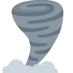 Emoji Tornado en Twitter / X