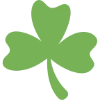 Shamrock emoji on Twitter / X