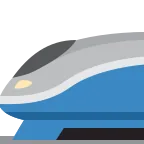 Emoji Tren de alta velocidad en Twitter / X