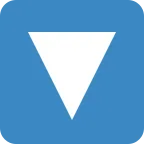 Downwards Button emoji on Twitter / X