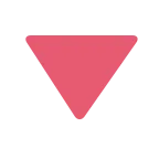 Red Triangle Pointed Down emoji on Twitter / X