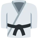 Emoji Uniforme de artes marciales en Twitter / X