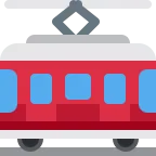 Emoji Vagón de tranvía en Twitter / X