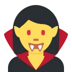 Emoji Vampiresa en Twitter / X