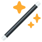Magic Wand emoji on Twitter / X