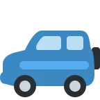 Emoji Vehículo deportivo utilitario en Twitter / X
